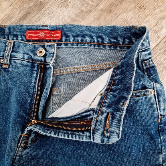 Fossil Vintage Flare Jeans Women's Wide Ankle Medium Wash Retro Bell Bottom 10R - Picture 7 of 9